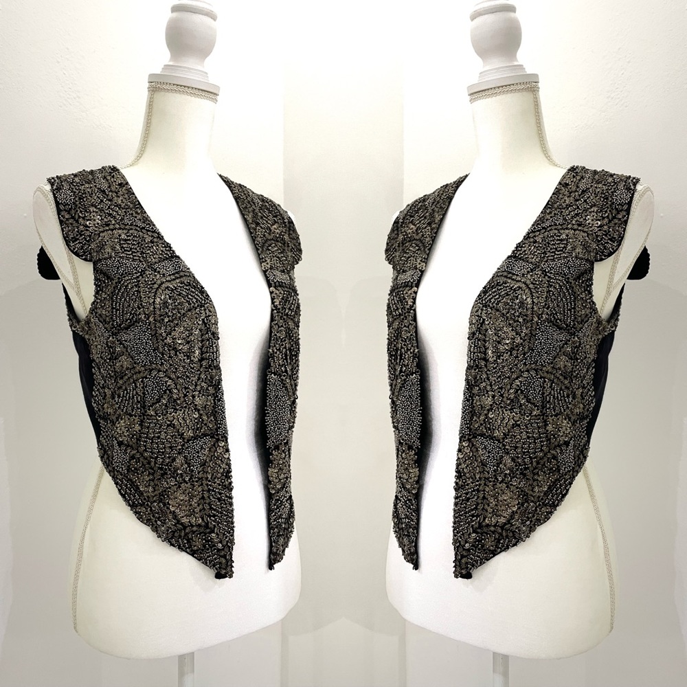 Maison scotch beads sleeveless size 2
